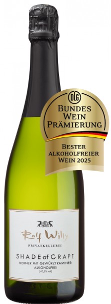 Shade of Grape Gewürztraminer Sekt Alkoholfrei ,Rolf Willy Nordheim 0,75l.