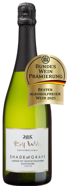 Shade of Grape Gewürztraminer Sekt Alkoholfrei ,Rolf Willy Nordheim 0,75l.